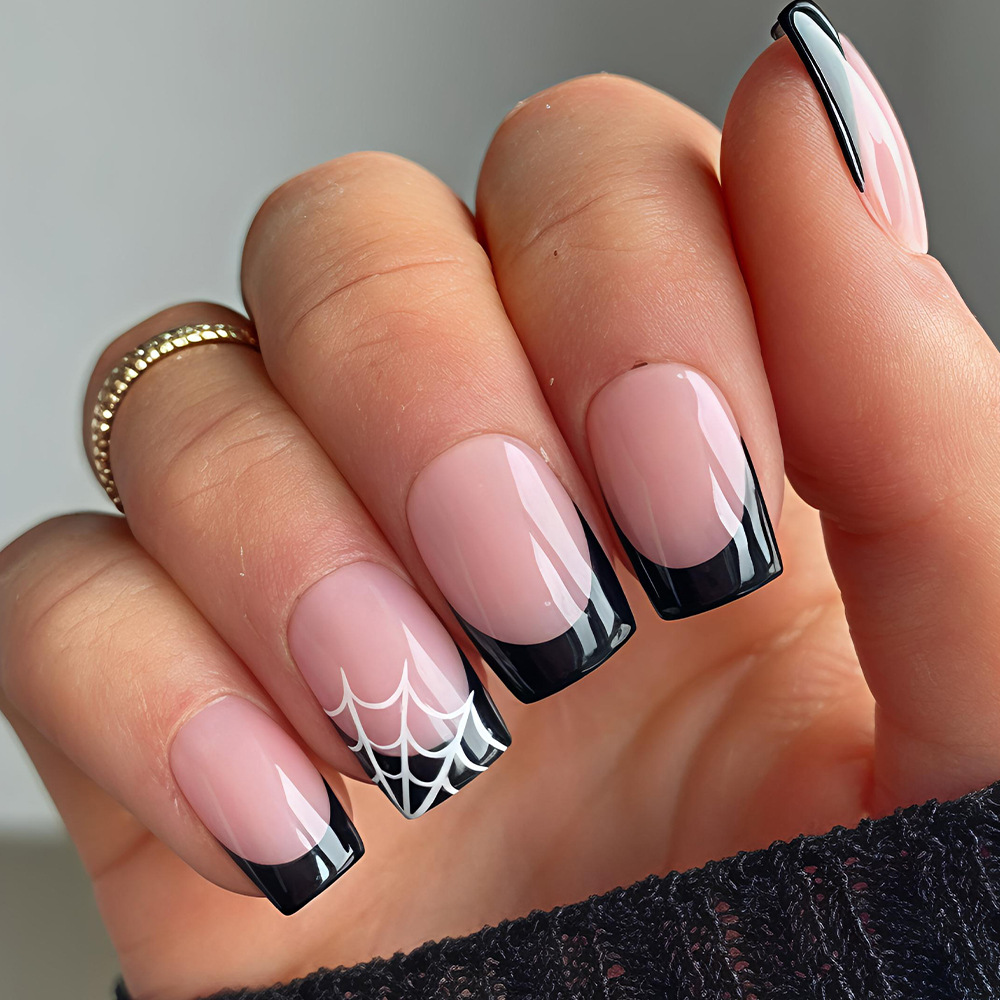 Nail Art Jelly - 24 قطعة من أظافر الهالوين الاصطناعية