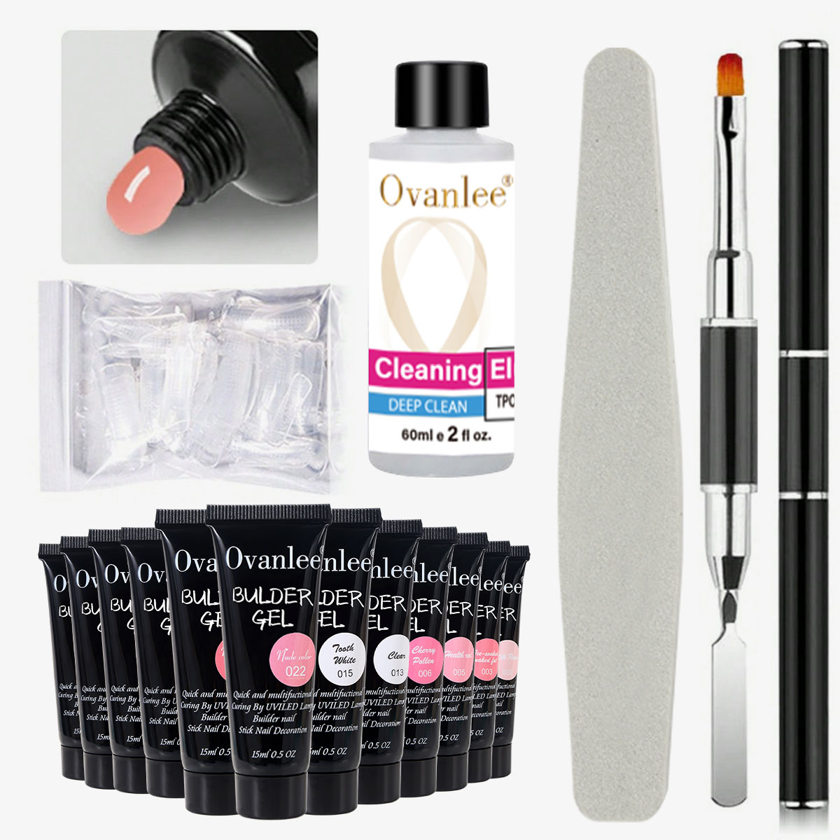 Nail Extension Form - أوفانلي طقم جل بناء الأظافر المكون