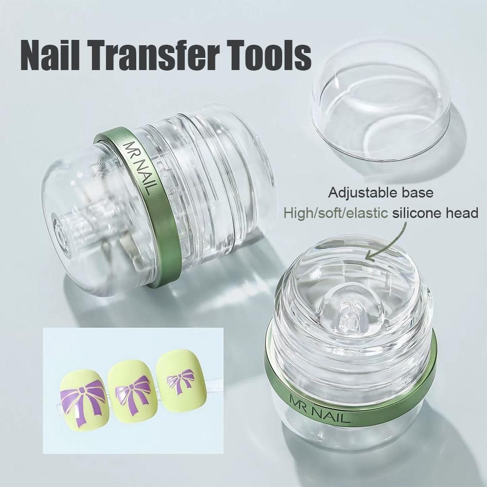 Nail Art Jelly - أداة ختم الأظافر من السيليكون الجيلي،