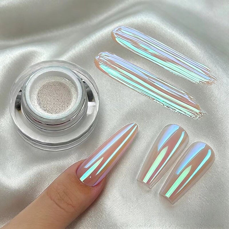 بودرة كروم يونيكورن نيون بـ 7  - مراجعة Nail Glitter Chrome وسعره