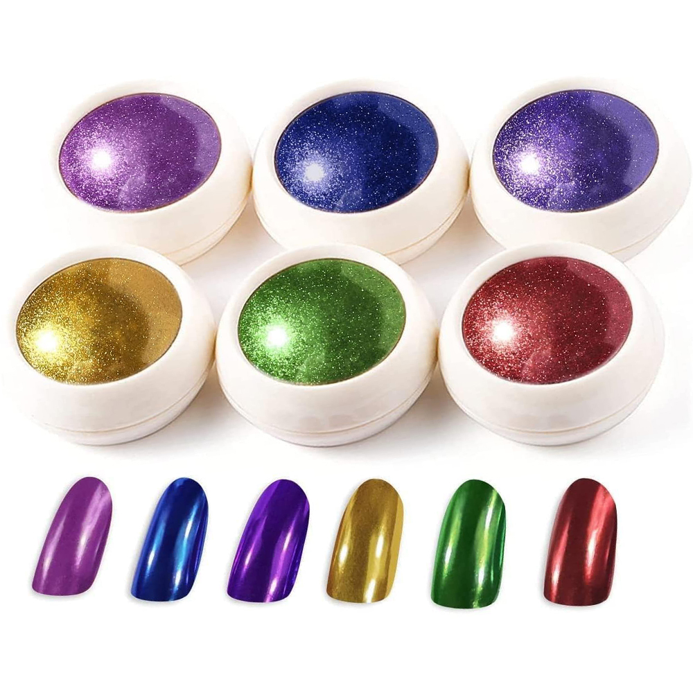 1/6 قطعة السنة الجديدة الأحمر  - مراجعة Nail Glitter Chrome وسعره