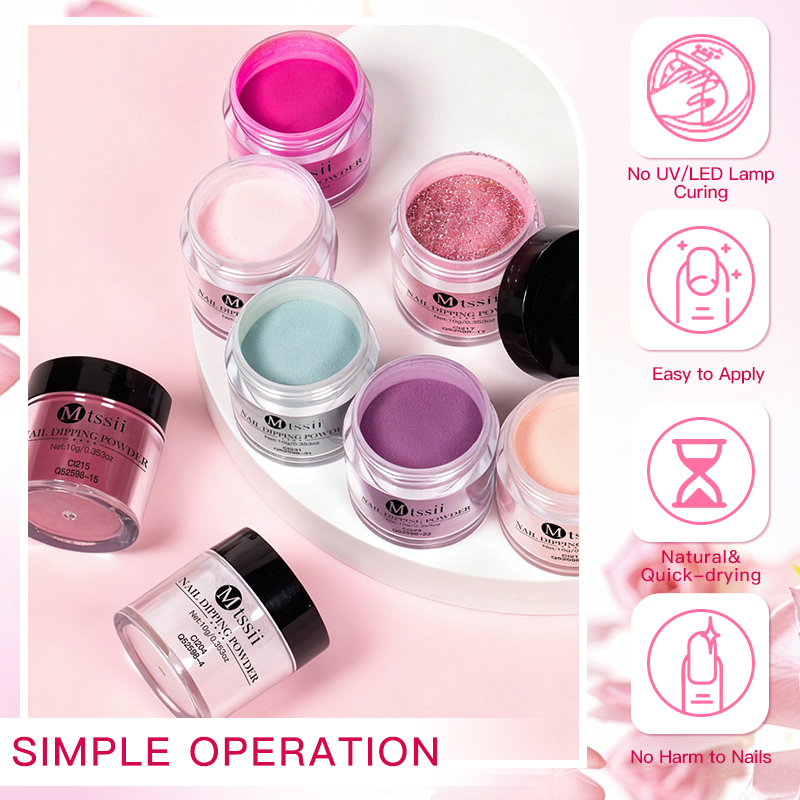 مجموعة من 10 قطع لمسحوق تلوين  - مراجعة Nail Glitter Chrome وسعره