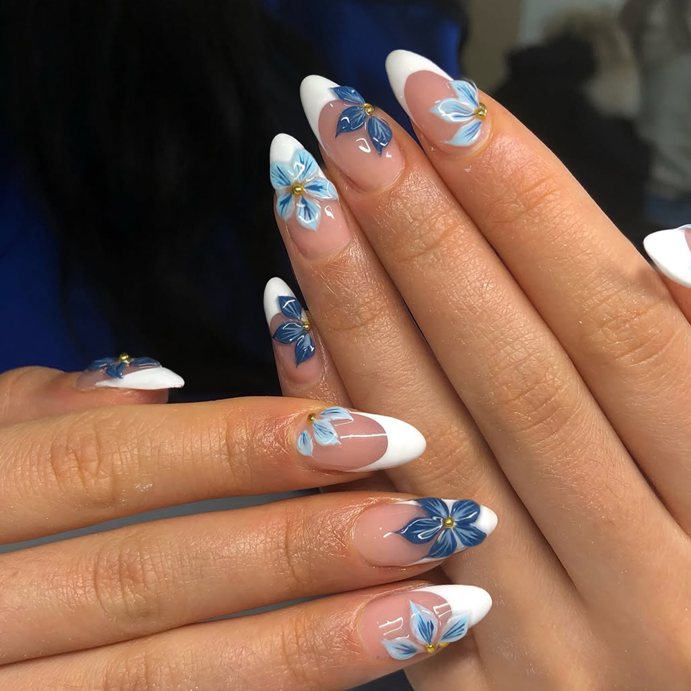 24 قطعة من زهرة اللوز ثلاثية ا - مراجعة Nail Art Jelly وسعره