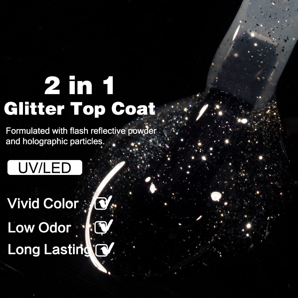 كوديس جل ستارلايت معطف فوقي جل - مراجعة Nail Glitter Chrome وسعره