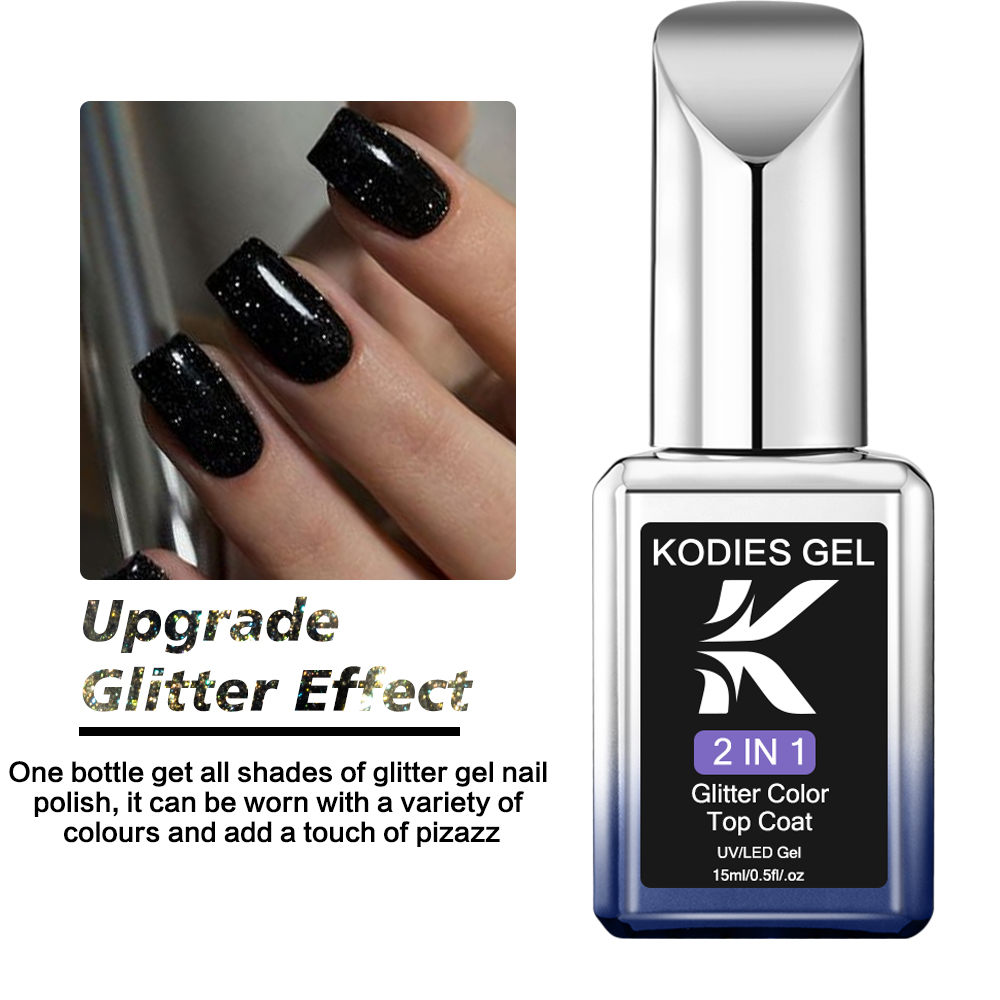 كوديس جل ستارلايت معطف فوقي جل - مراجعة Nail Glitter Chrome وسعره