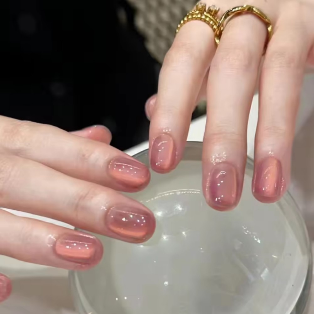24 قطعة من الأظافر الاصطناعية  - مراجعة Nail Art Ombre Pink وسعره