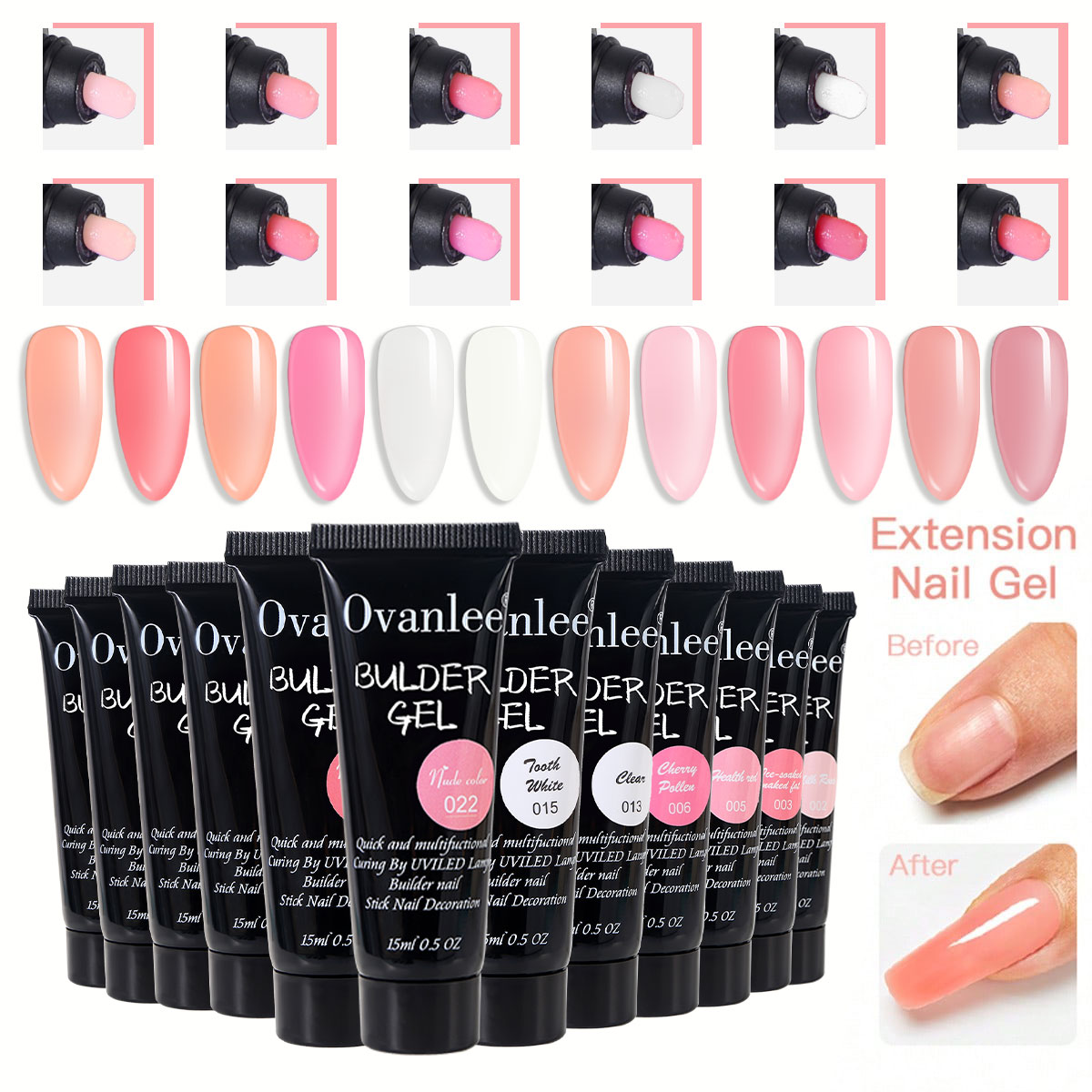 أوفانلي طقم جل بناء الأظافر ال - مراجعة Nail Extension Form وسعره