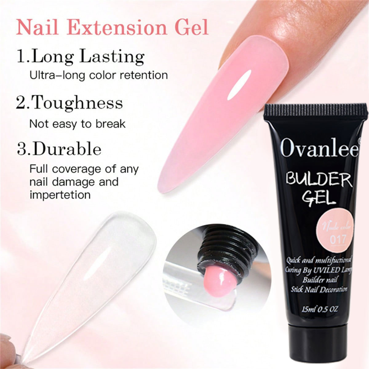 أوفانلي طقم جل بناء الأظافر ال - مراجعة Nail Extension Form وسعره