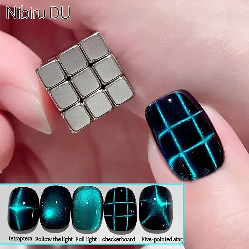 27 قطعة عين القط المغناطيس مكع - مراجعة Striping Tape Nail وسعره
