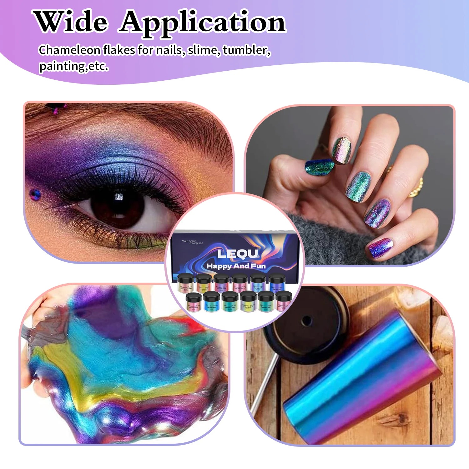 مجموعة من مسحوق الكروم الوردي  - مراجعة Nail Glitter Chrome وسعره