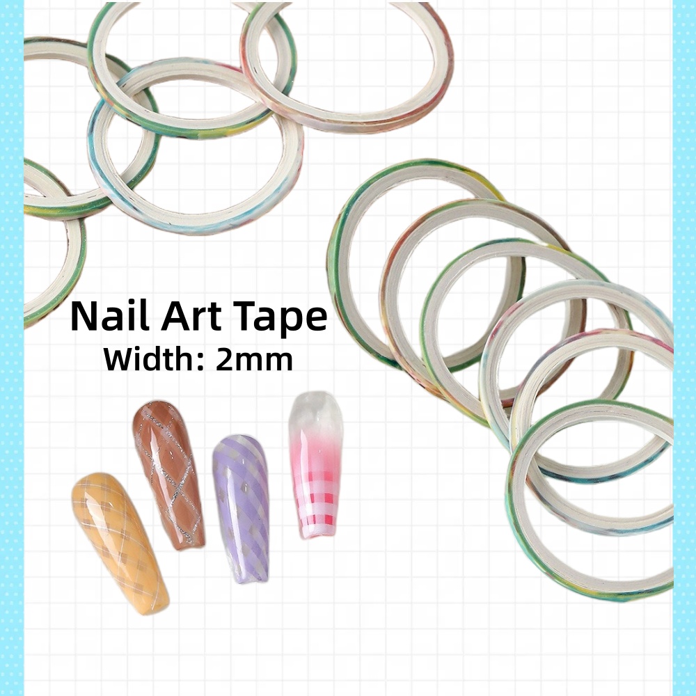 مجموعة من 10 لفات شريط تزيين ا - مراجعة Striping Tape Nail وسعره