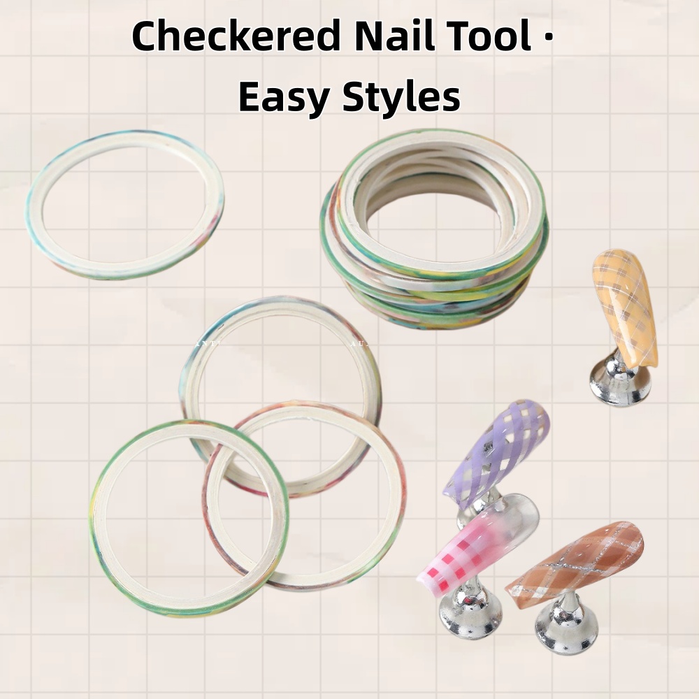 مجموعة من 10 لفات شريط تزيين ا - مراجعة Striping Tape Nail وسعره