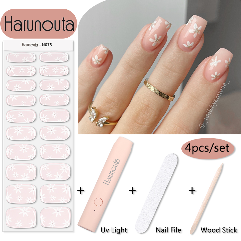 Harunouta 1 مجموعة زهرة شبه عل - مراجعة Striping Tape Nail وسعره