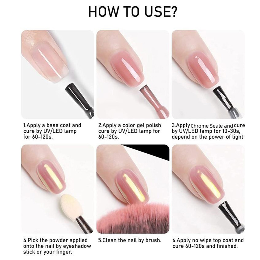 طلاء أظافر جل كروم من كوديز، ط - مراجعة Nail Glitter Chrome وسعره