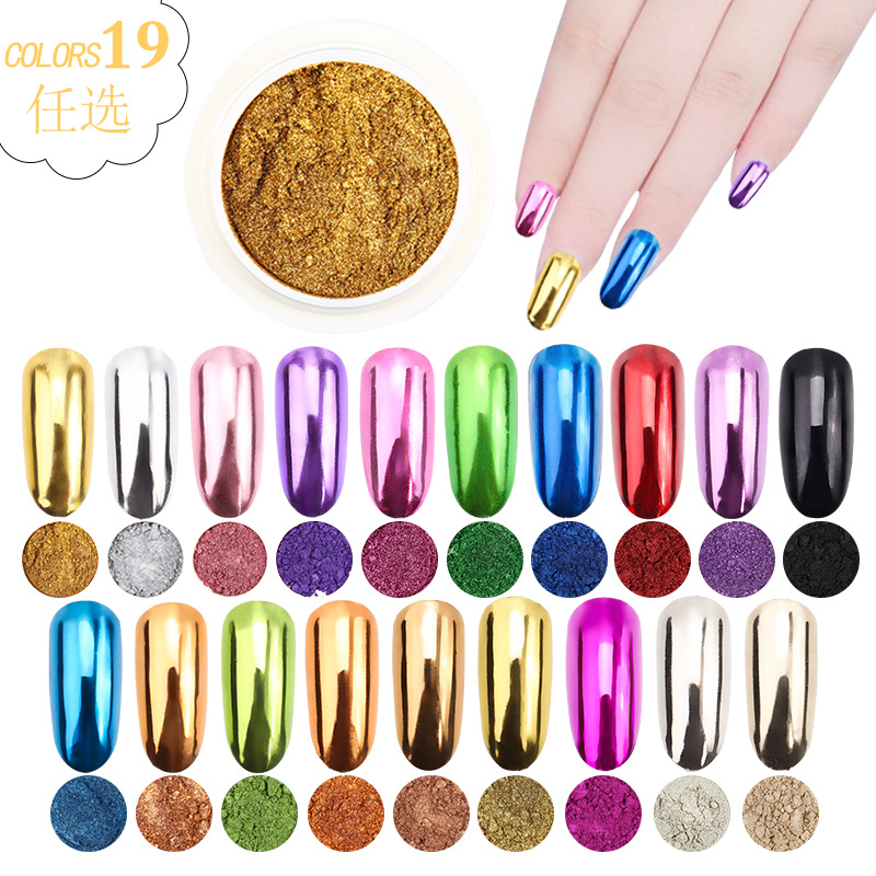 2 الجرار عيد الميلاد مرآة معدن - مراجعة Nail Glitter Chrome وسعره