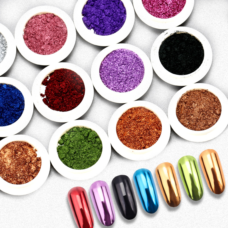 2 الجرار عيد الميلاد مرآة معدن - مراجعة Nail Glitter Chrome وسعره