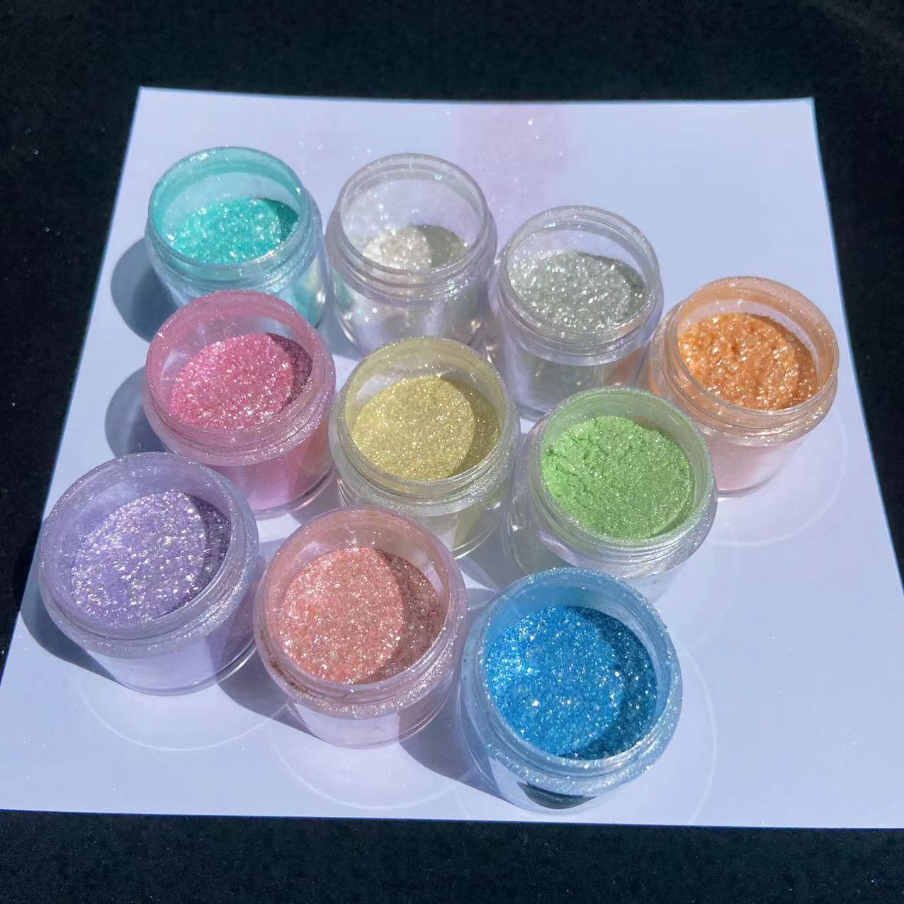 10 ألوان سباركلي مسمار بريق مس - مراجعة Nail Glitter Chrome وسعره