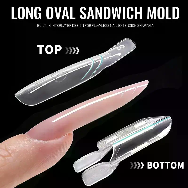 قوالب أظافر مزدوجة على شكل سان - مراجعة Nail Extension Form وسعره