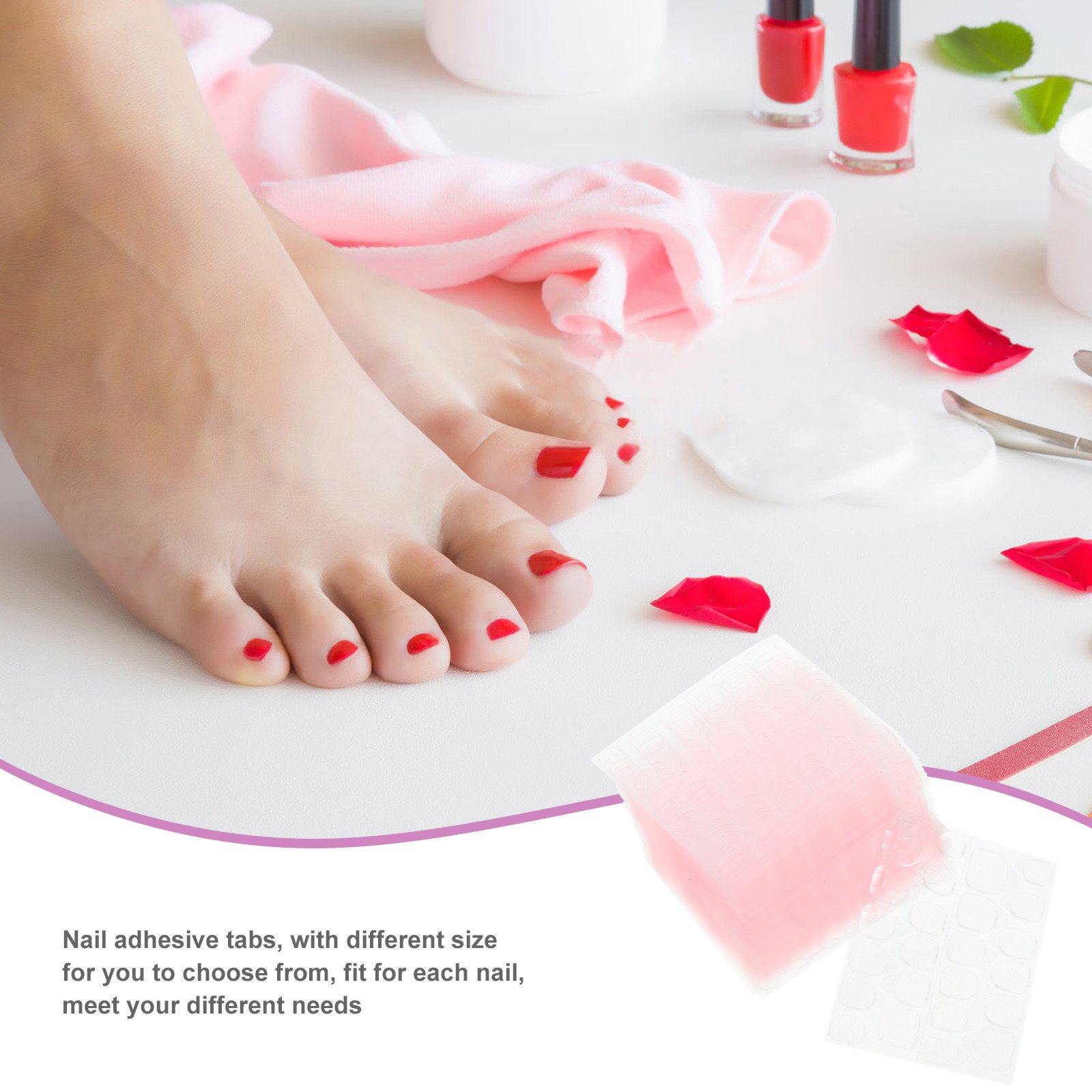 50 ورقة من أظافر الجيلي اللاصق - مراجعة Nail Art Jelly وسعره