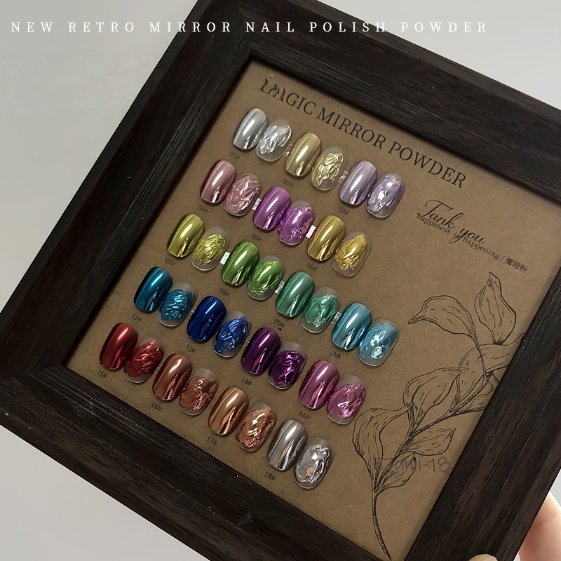 مسمار مرآة سحرية مسحوق متعدد ا - مراجعة Nail Glitter Chrome وسعره